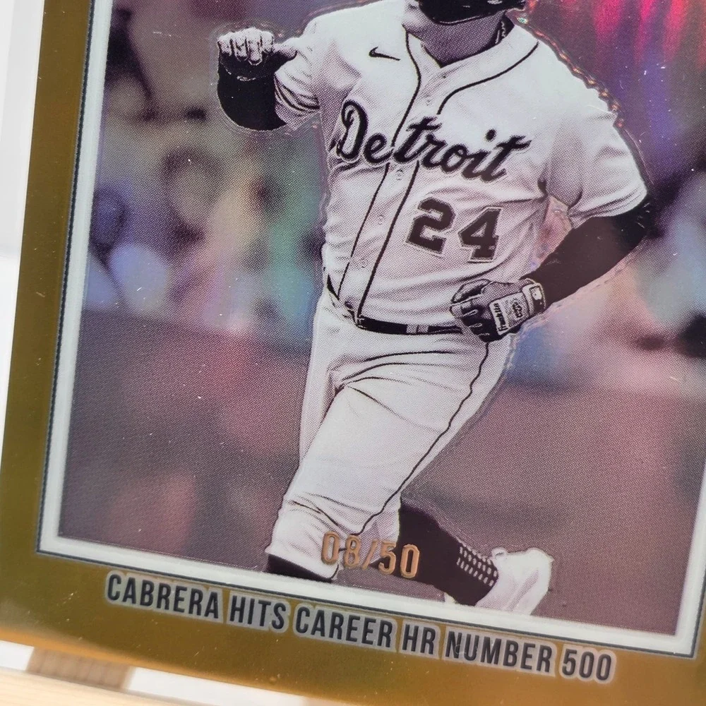 2026 Topps Heritage Turn Back The Clock Miguel Cabrera #333 Gold‎ Refractor/50